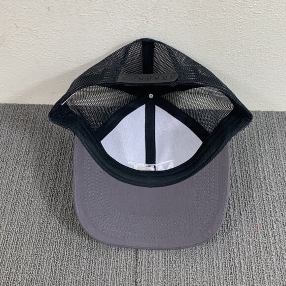 MSI Trucker Hat Adjustable Gray Black Mesh Back Snapback Baseball Cap Mens - Picture 10 of 13